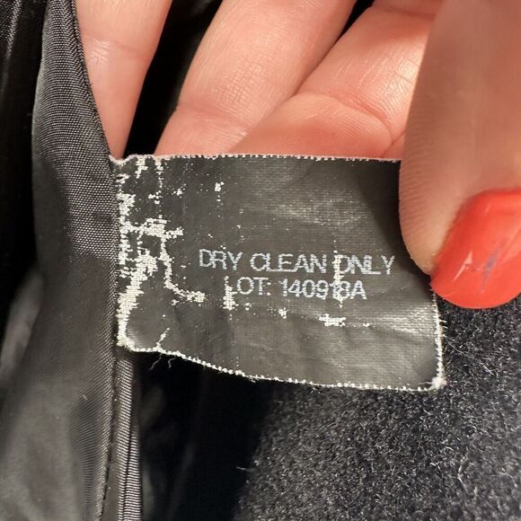 Michael Kors Walker Coat Black Wool Blend Belted Womens Size Small Classic Coat - Picture 13 of 14